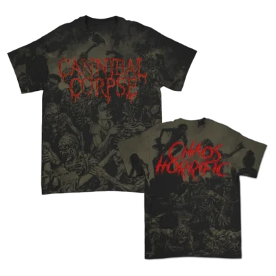 Cannibal Corpse Chaos Horrific All Over Print Black T-Shirt