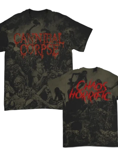 Cannibal Corpse Chaos Horrific All Over Print Black T-Shirt