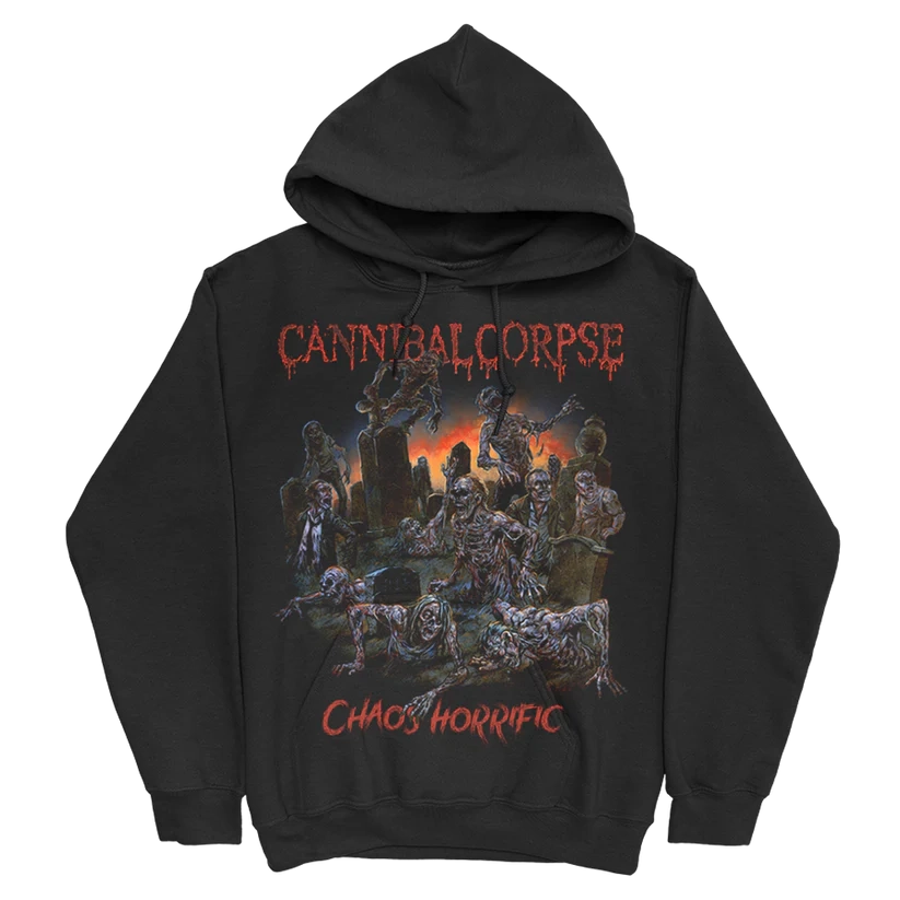 Cannibal Corpse Chaos Horrific Alternate Pullover Black Hoodie