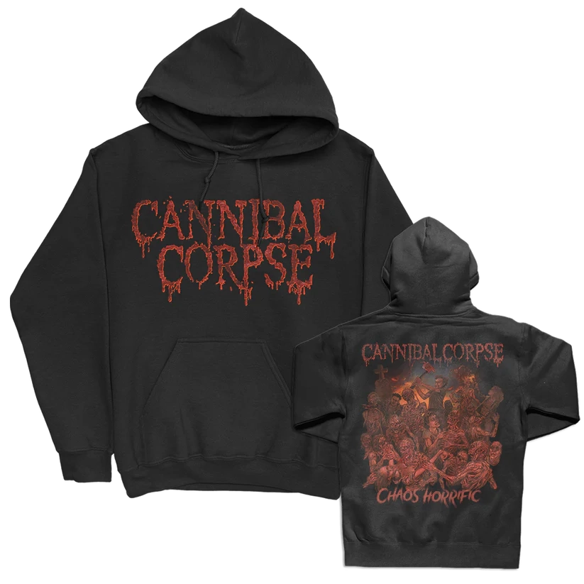 Cannibal Corpse Chaos Horrific Cover Pullover Black Hoodie