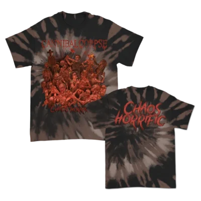 Cannibal Corpse Chaos Horrific Cover t Black Dye T-Shirt