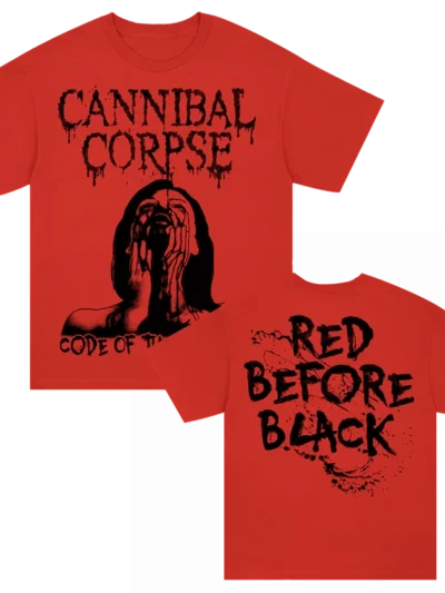 Cannibal Corpse Code Of The Slashers Red T-Shirt