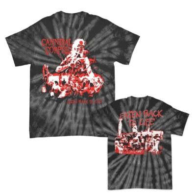 Cannibal Corpse Eaten Back To Life Bootleg Spider Black Dye T-Shirt