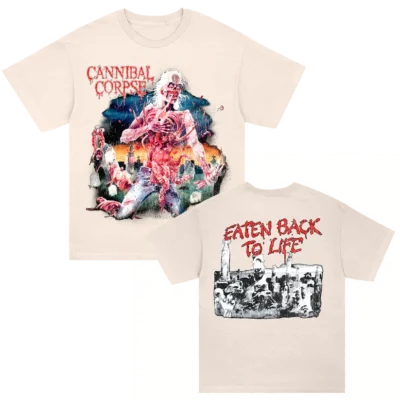 Cannibal Corpse Eaten Back To Life Faded Cream T-Shirt