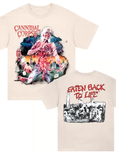 Cannibal Corpse Eaten Back To Life Faded Cream T-Shirt