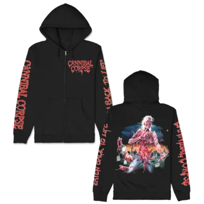 Cannibal Corpse Eaten Back To Life Zip Up Back Hoodie