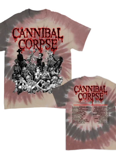 Cannibal Corpse Graveyard NA 2024 Tour Sequoia Dye T-Shirt
