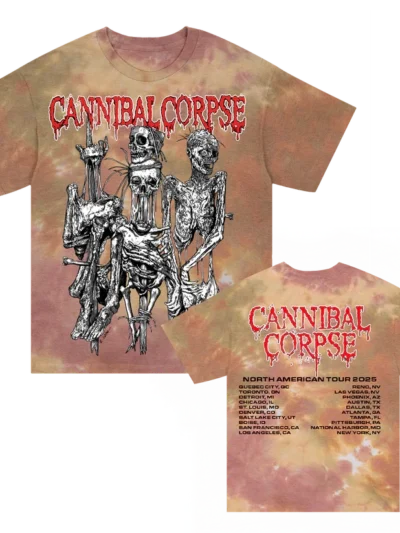 Cannibal Corpse Impalement 2025 Tour Everglades Dye T-Shirt
