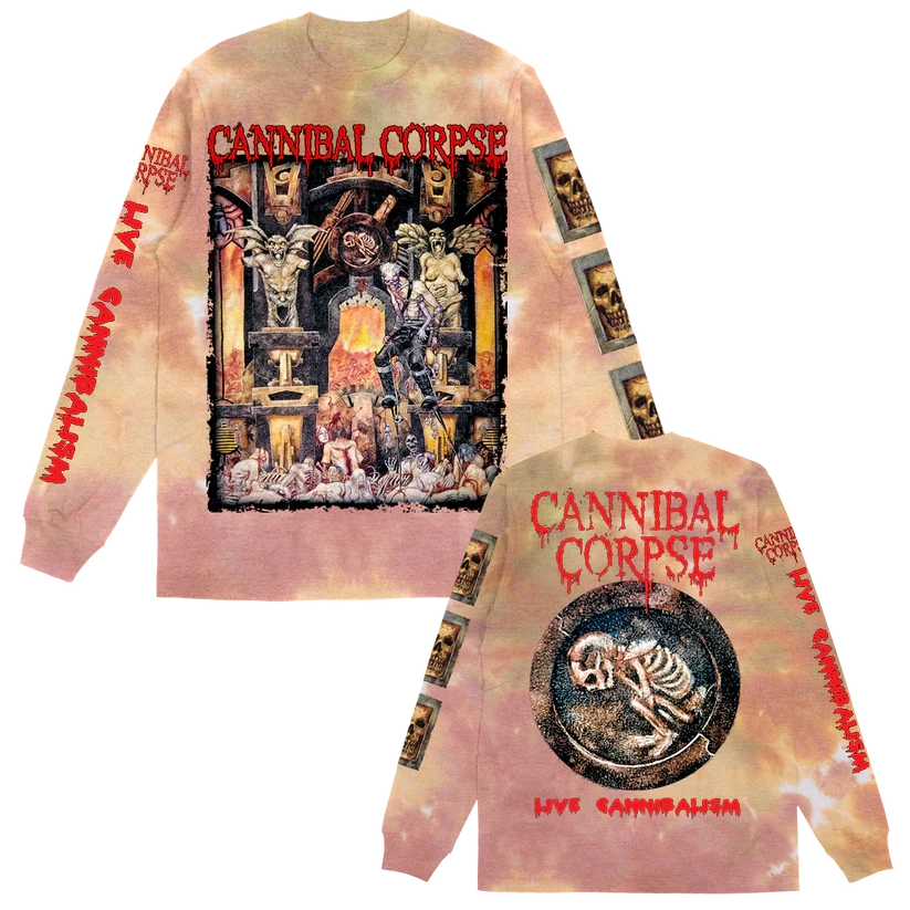 Cannibal Corpse Live Cannibalism Scab Dye Long Sleeve