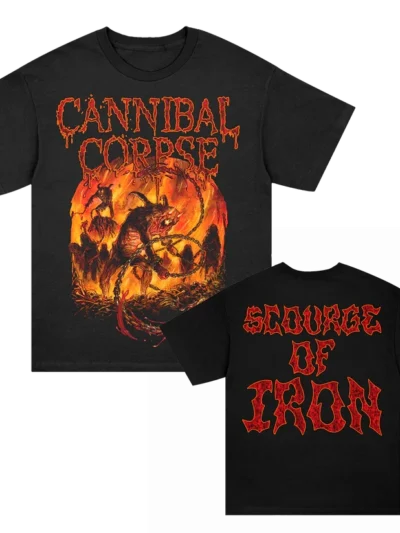 Cannibal Corpse Scourge Of Iron Black T-Shirt
