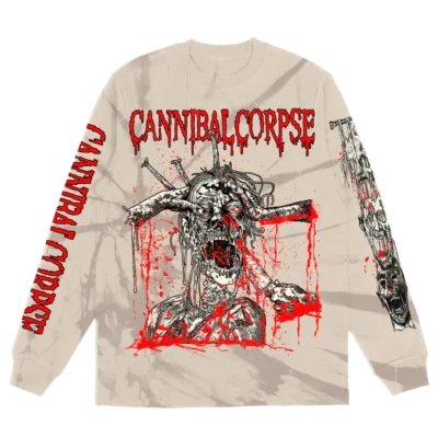 Cannibal Corpse Stabbing Undead Long Sleeve Marble Dye