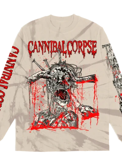 Cannibal Corpse Stabbing Undead Long Sleeve Marble Dye