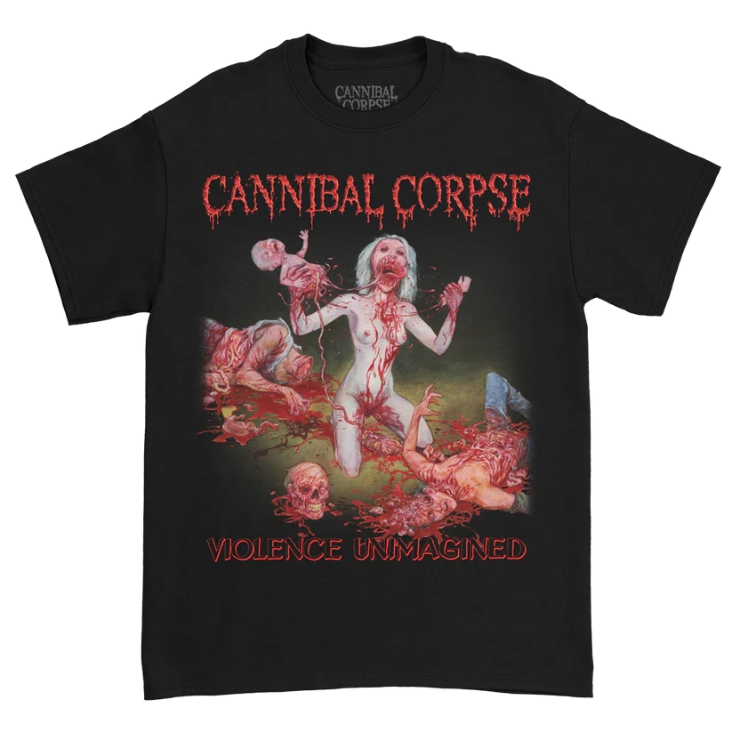 Cannibal Corpse Violence Unimagined Uncensored Black T-Shirt