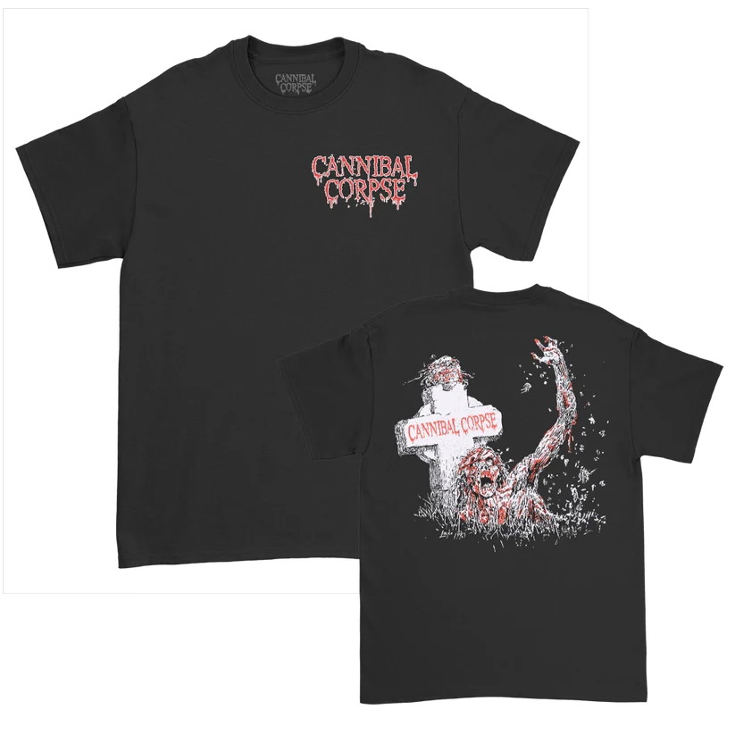Cannibal Corpse Zombie Grave Black T-Shirt
